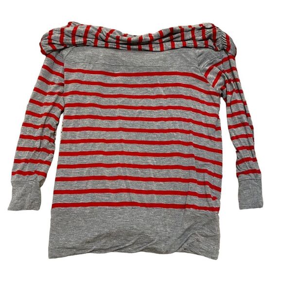 Bordeaux Women's Striped Long Sleeve Blouse Multicolor Size XS - Picture 5 of 6